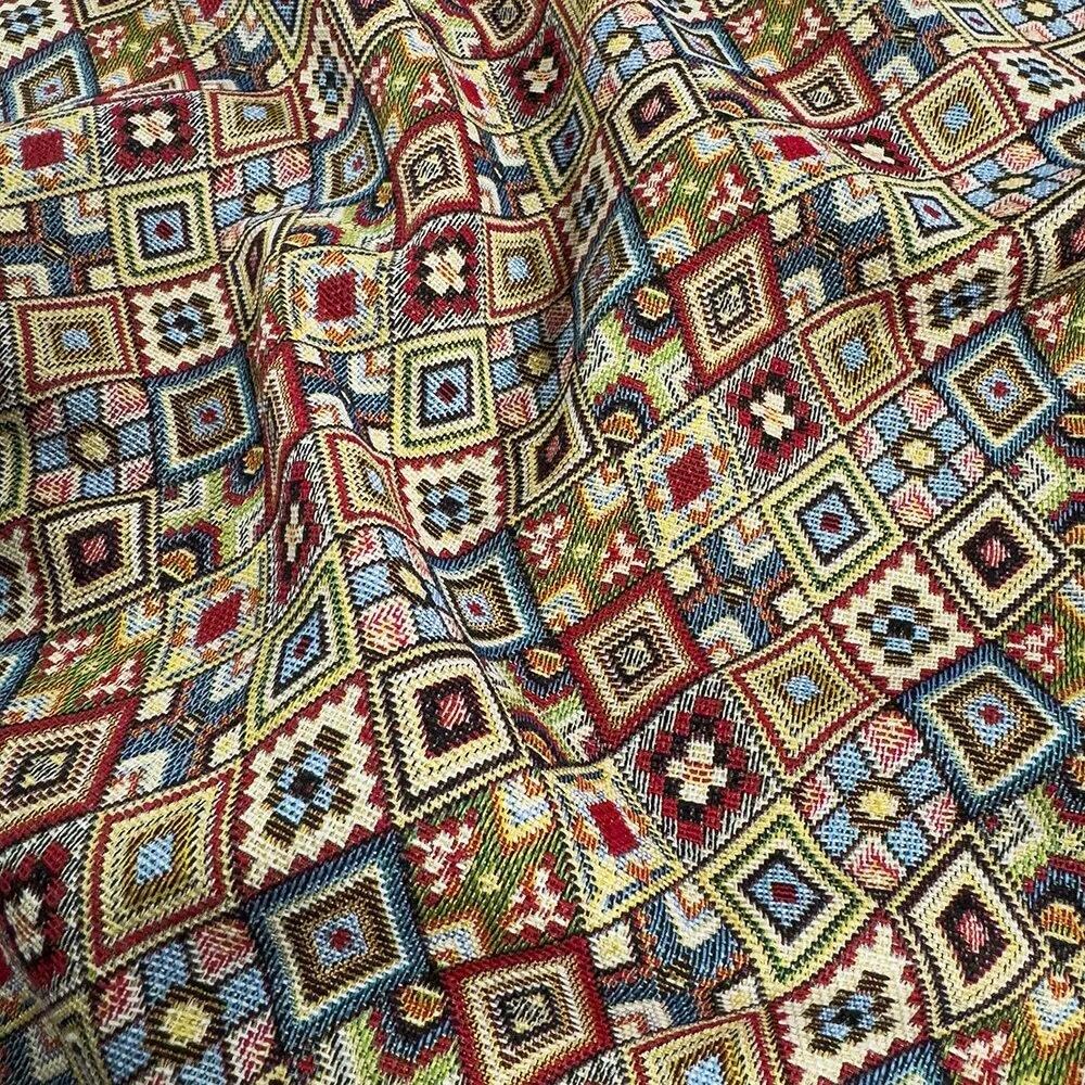 Cotton Woven Tapestry Upholstery Fabric Material Merida 1MTR