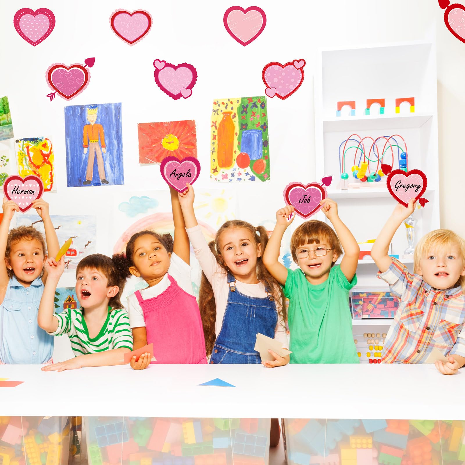 Snapklik.com : Pasimy 90 Pcs Valentines Day Party Heart Cutouts 6 Inch ...