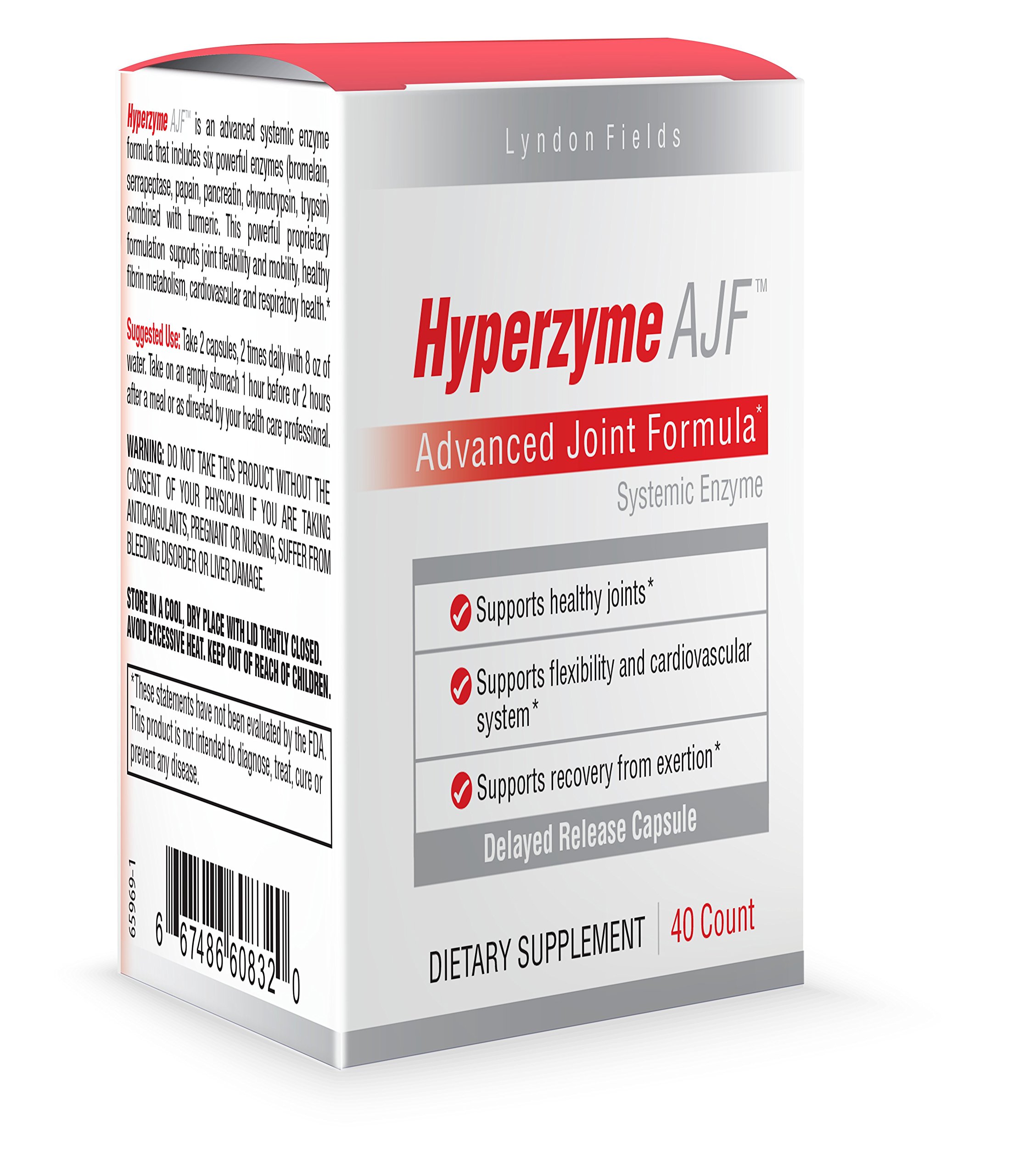 New Hyperzyme AJF - Advanced Joint Support - Systemic Proteolytic Enzymes - Proprietary Formulation 