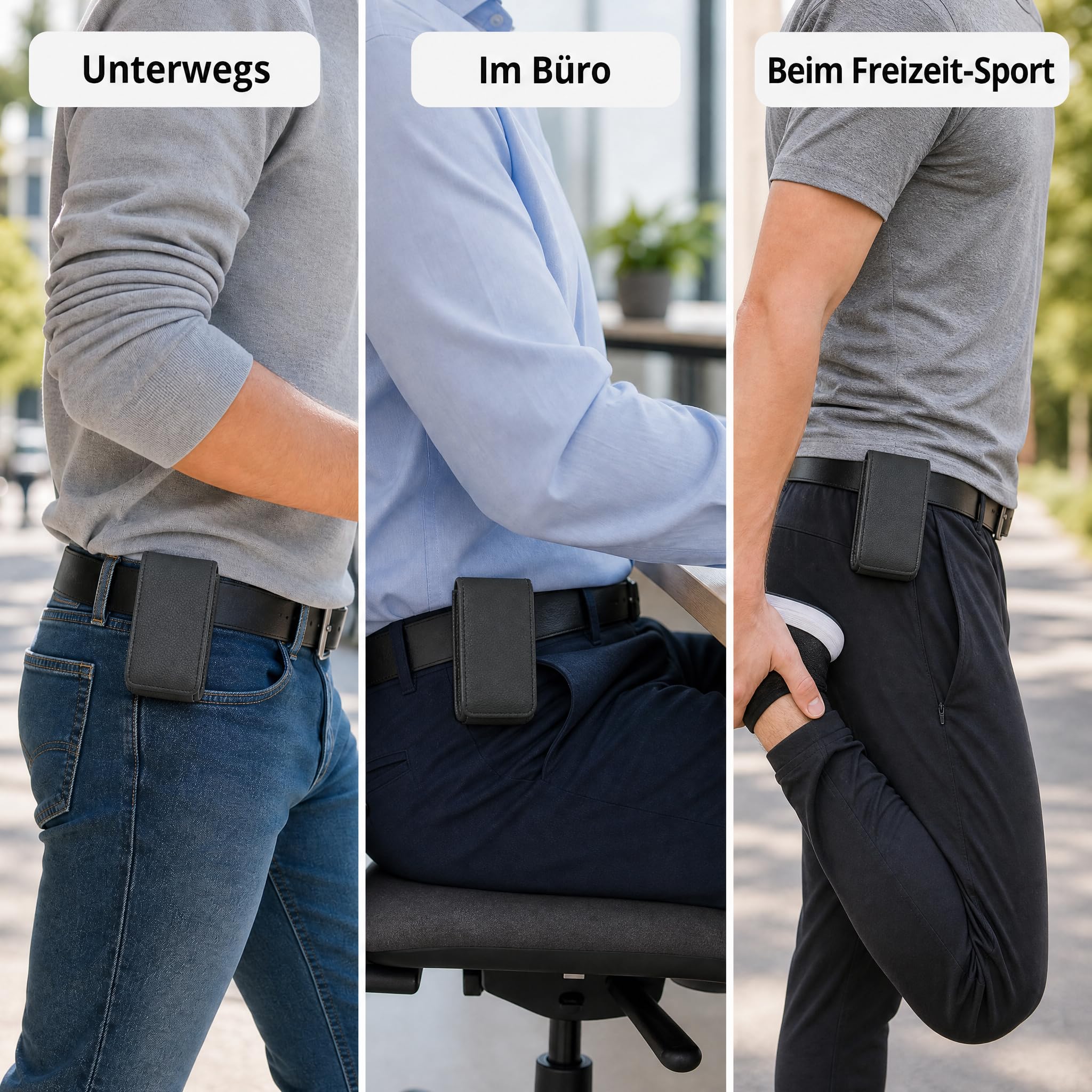 caseroxx Torba na pompkę insulinową z prawdziwej skóry kompatybilna z pompkami insulinowymi Medtronic MiniMed serii 600 i 780G, klips na pasek, etui ochronne w kolorze czarnym