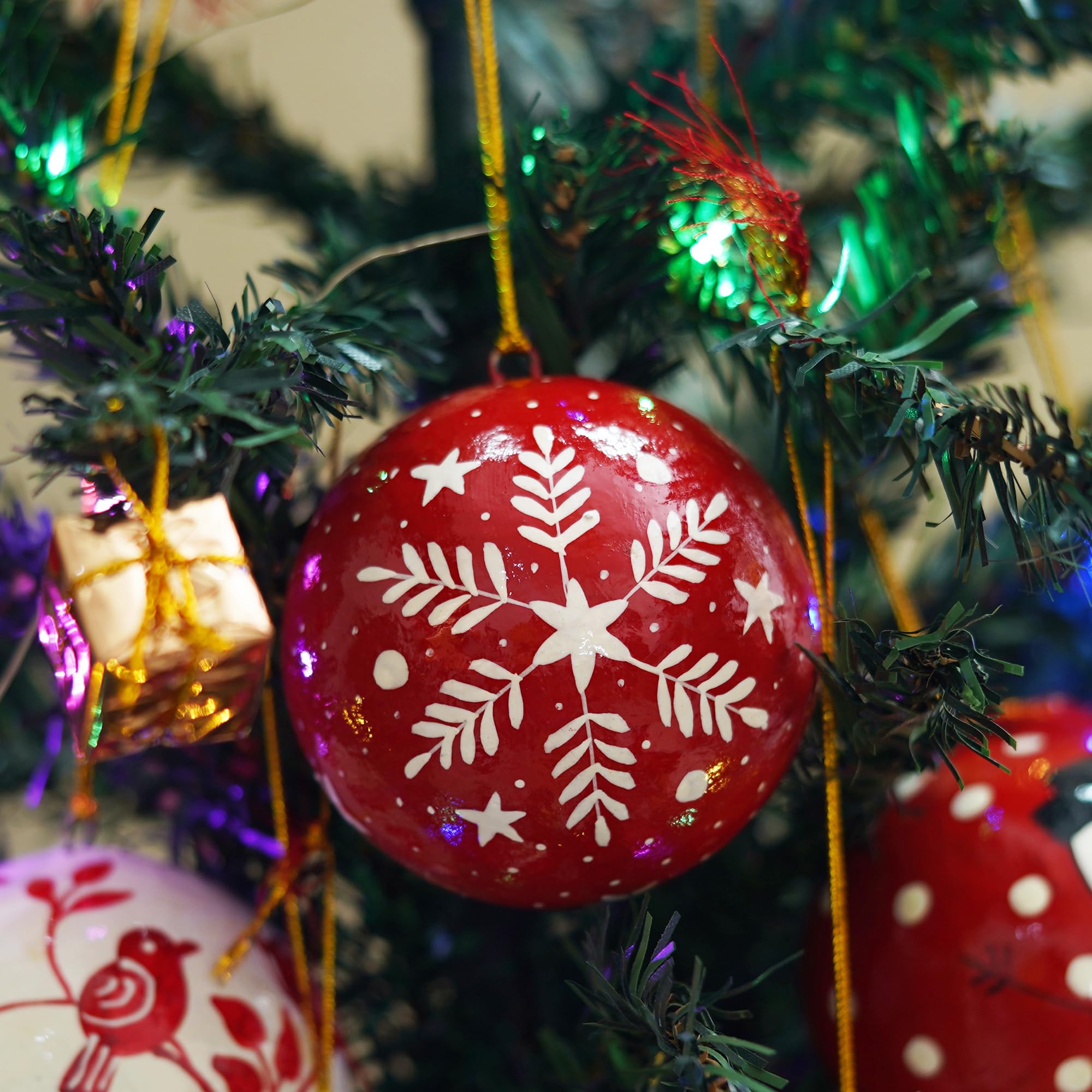 Amazon.co.jp: 手作りペーパーマッシュ 装飾ボール 6個セット