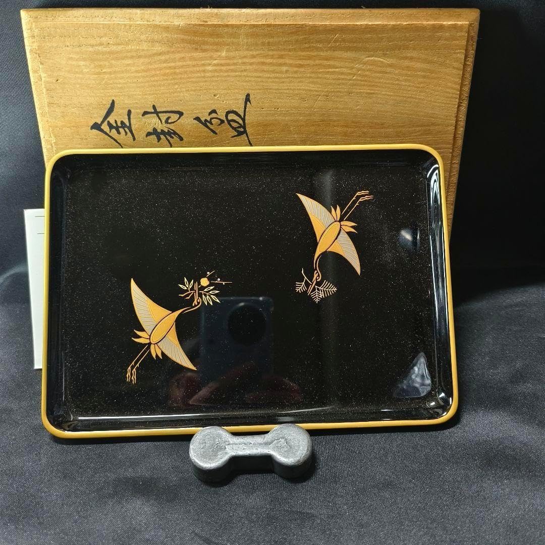 平安 象彦 金封盆 京の漆芸 蒔絵 九代西村彦兵衛 共 平安 象彦 金封盆 京の漆芸 蒔絵 九代西村彦兵衛 共