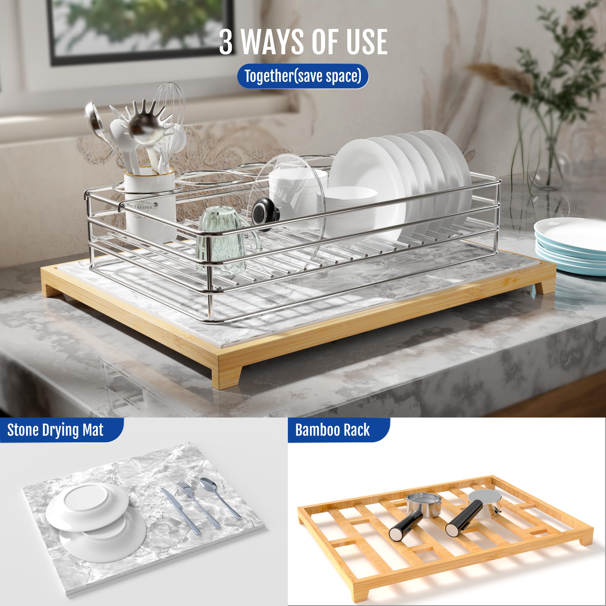 Tapis De Séchage En Pierre Pour Comptoir De Cuisine, Plateau