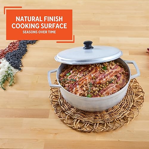 Miniatura 5 de IMUSA USA GAU-80560 - Mini caldero colombiano tradicional horno holandés para cocinar y servir con capacidad para 07 qt