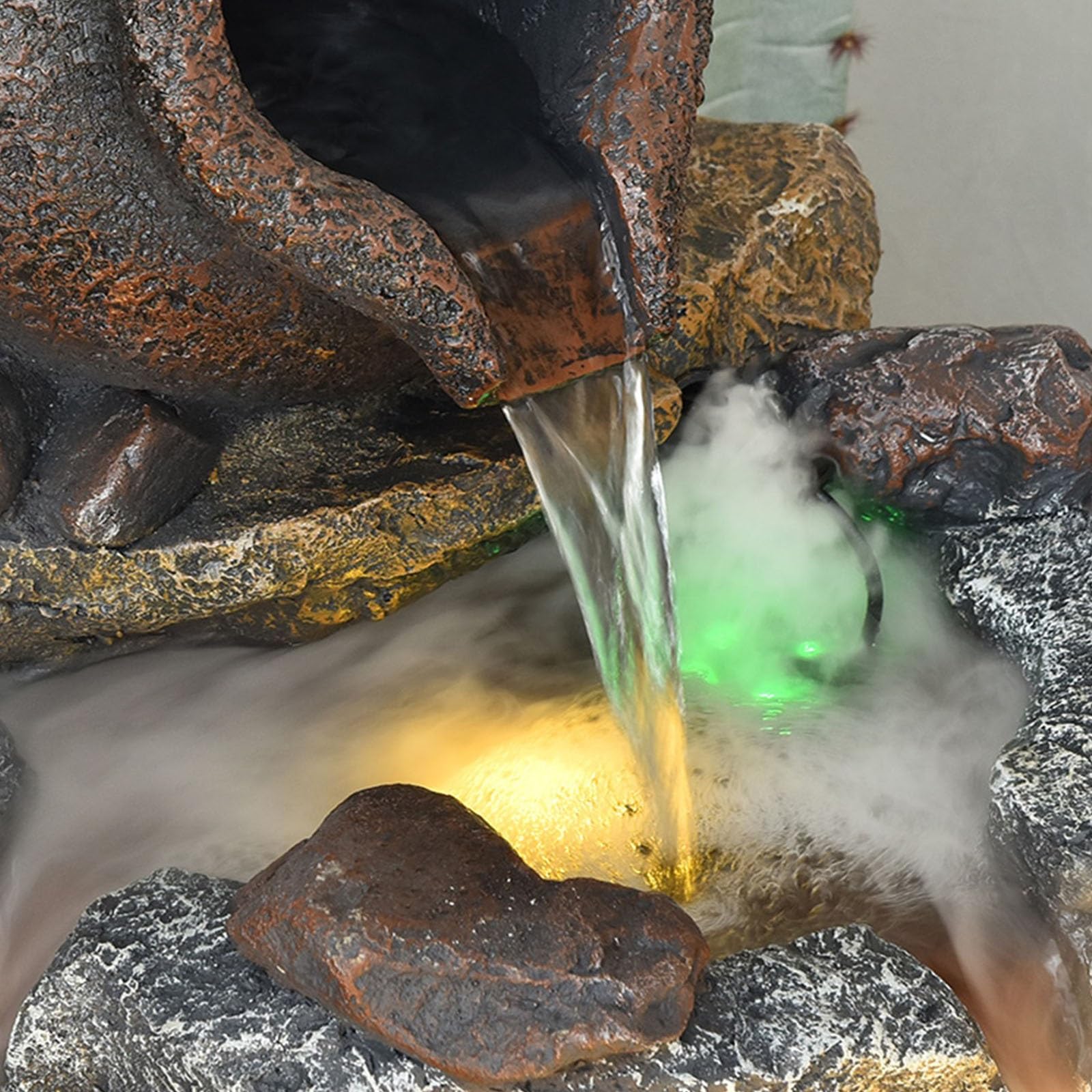 Fontana Da Giardino 2 Piani In Legno | Pompa Inclusa | Stile Rustico | Per Esterni | Effetto Relax - Foto 6