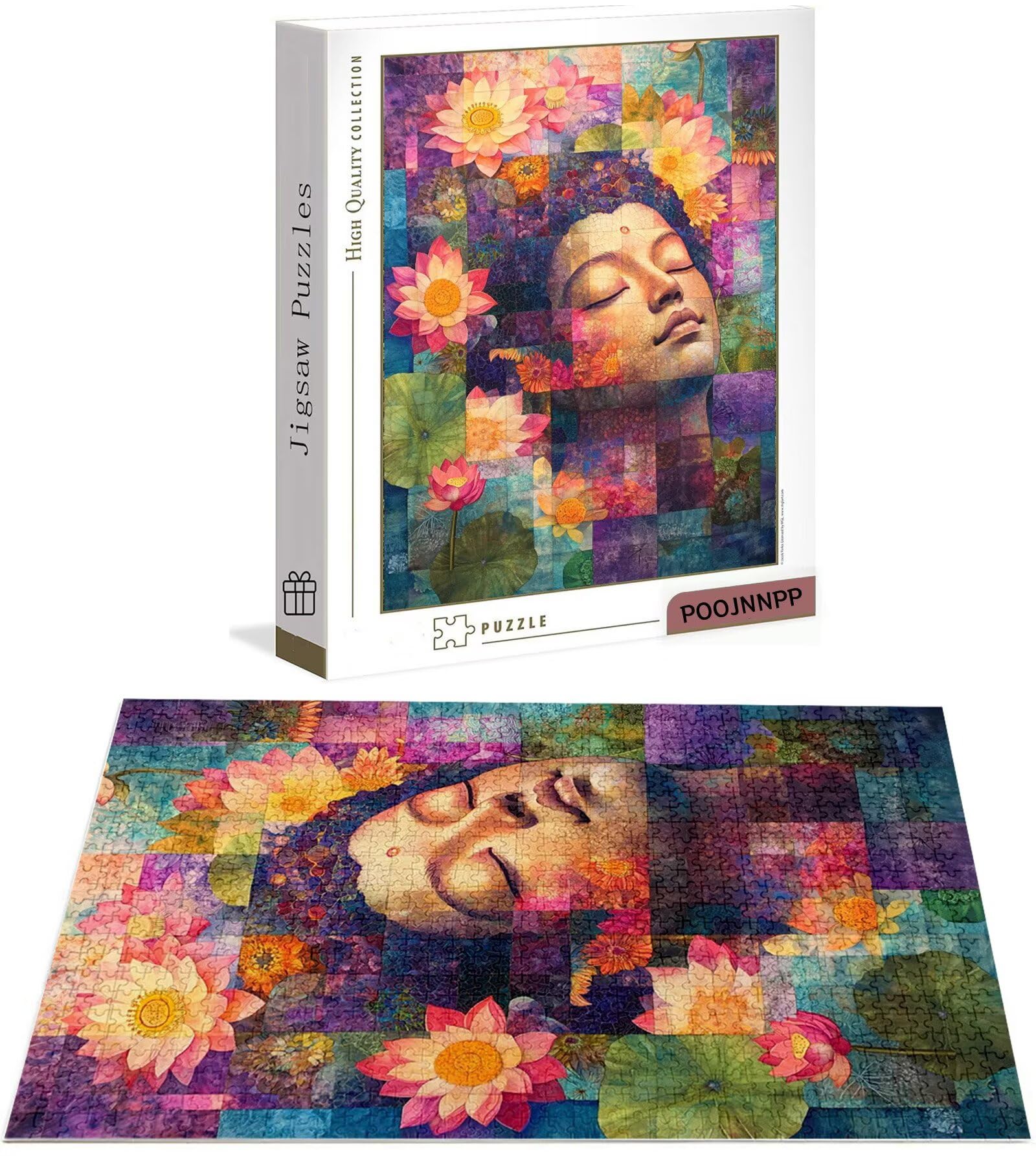 Puzzle 6000 Pezzi per Adulti e Ragazzi, 3 4 5 Anni Puzzle zen 6 7 8 Anni Giochi Educativi Sostenibili Con Motivi Per Adulti Da Gioco in Legno Di Alta Qualità Jigsaw Fiore per Gioco Familiare B-7272