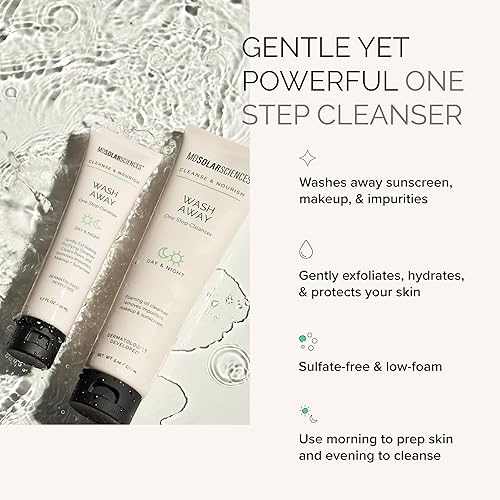 Miniatura 4 de MDSolarSciences Limpiador espumoso Wash Away One Step que elimina impurezas, maquillaje y protector solar, fórmula vegana desarrollada por