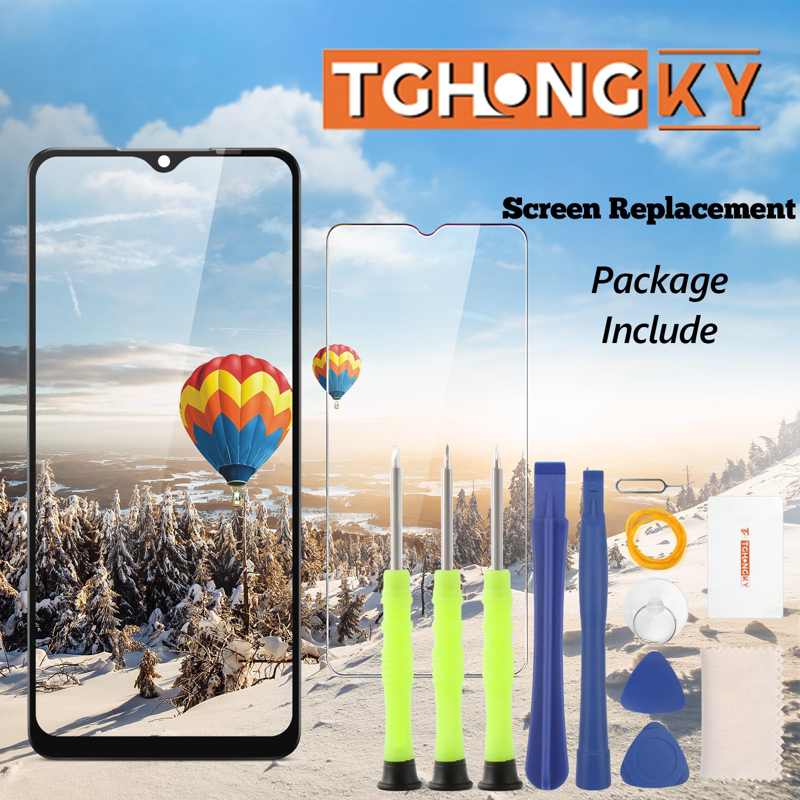 Schermo per Huawei P Smart 2019/2020 Display Digitalizzatore Touch Screen LCD P Smart 2019/2020 Schermo LCD Display + Kit di Riparazione(Nero)
