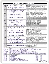 Real Estate Agent Supplies - Daily Planner Task List Notepad. Simple one page document with calendar, task lists, call and mileage log. Keep organized & focused on selling real estate. 8.5 X 11
