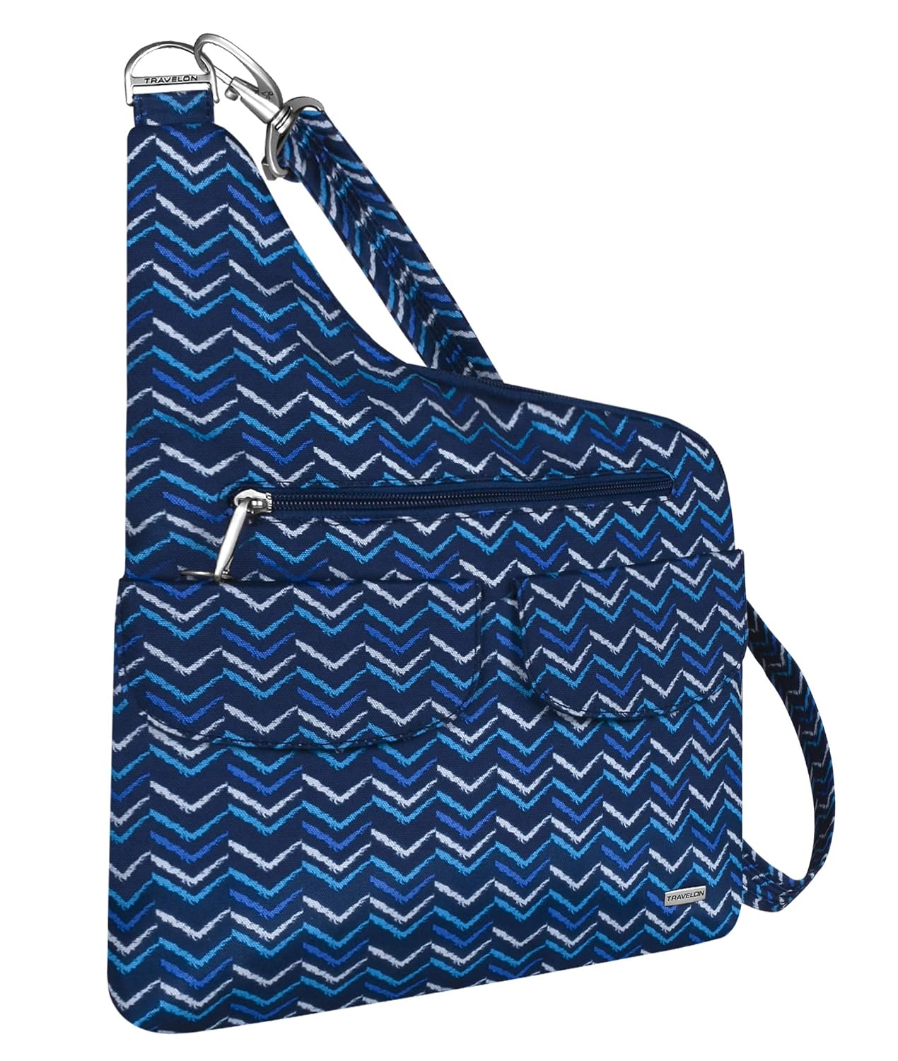 Travelon Anti-Theft Cross-Body Bag, Two Pocket (A V STRIPE), V-stripe, One Size, Anti-theft Cross-body Bag - Review, Price and Buying Guide