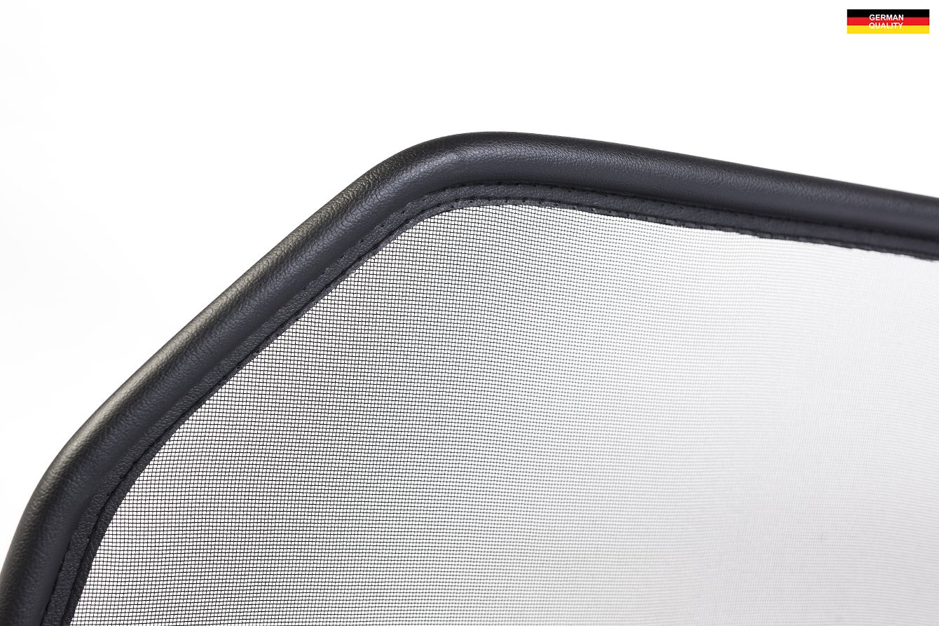 GermanTuningParts Déflecteur de vent pour Peugeot 306 Cabriolet 1994–2002 – Pliable – Noir | Déflecteurs d'air | Coupe-vent | Déflecteur de vent