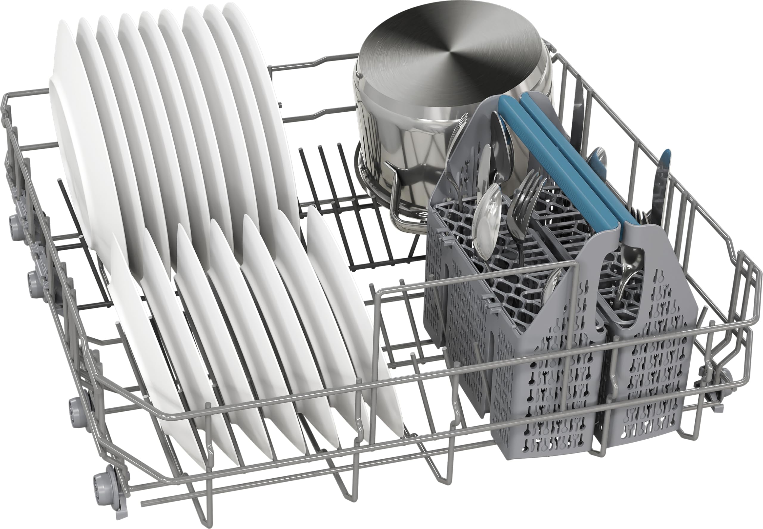 Balay Lavastoviglie Integrabile, 60 cm, Motore ExtraSilenzio, Programma Automatico, Grigio, 3VF5012NP