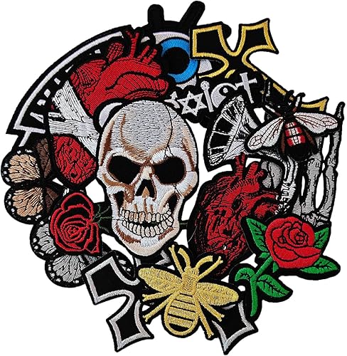 Vista 7 de Parches bordados para automóvil, lindos parches para planchar y coser para automóvil y vehículo, apliques para ropa, vestido, sombrero, jeans, Un