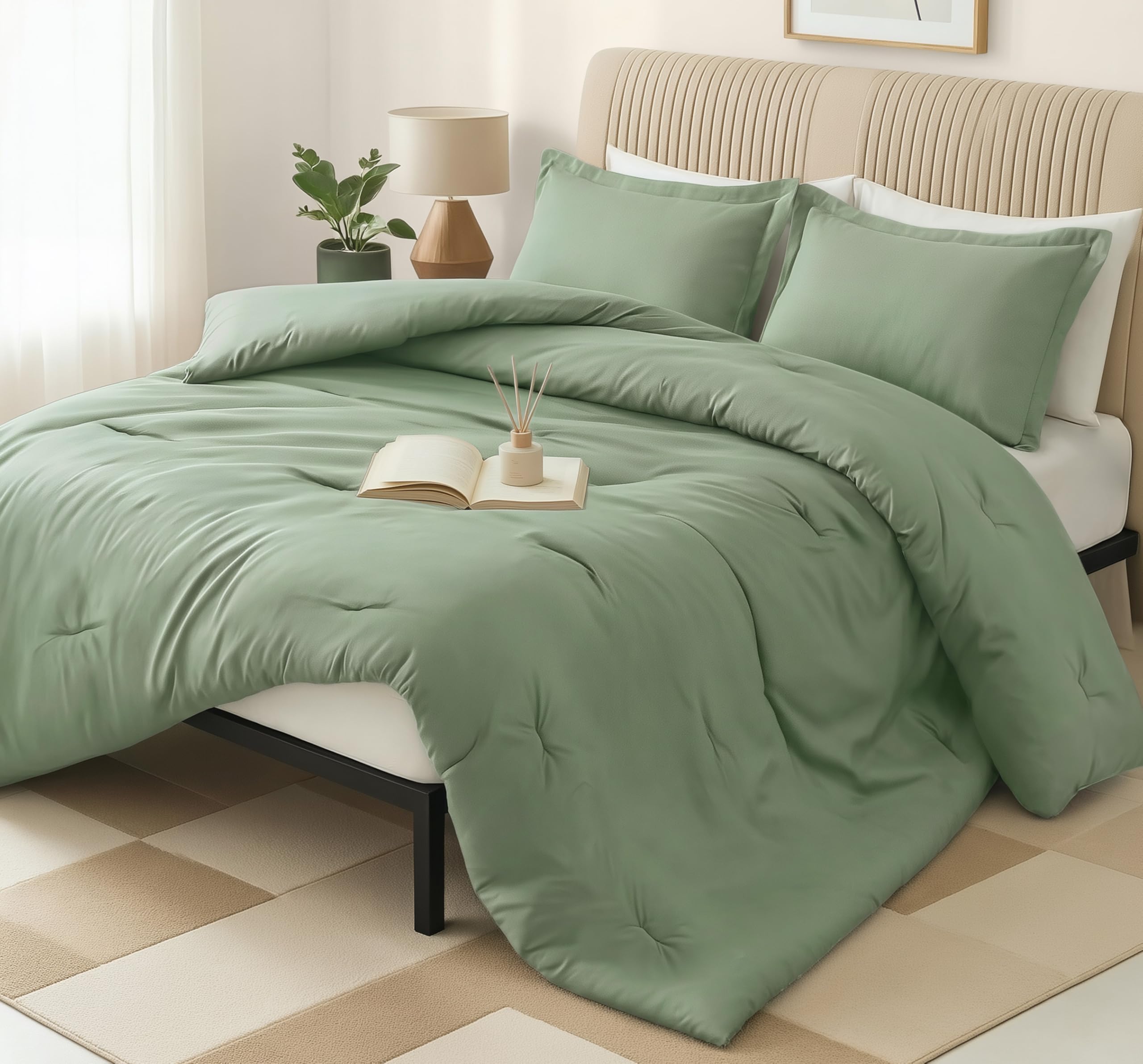 Utopia Bedding 3-Piece Sage Green Comforter Set