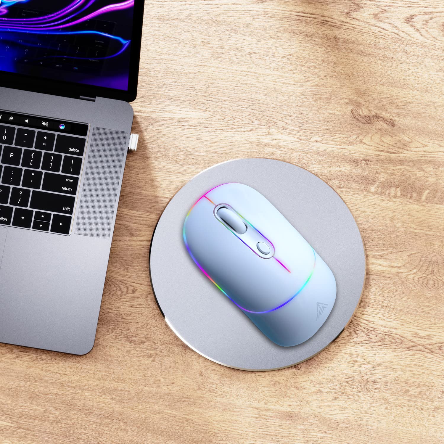 Buy SOLAKAKA Silent Wireless Mouse White, Rechargeable Computer Mice