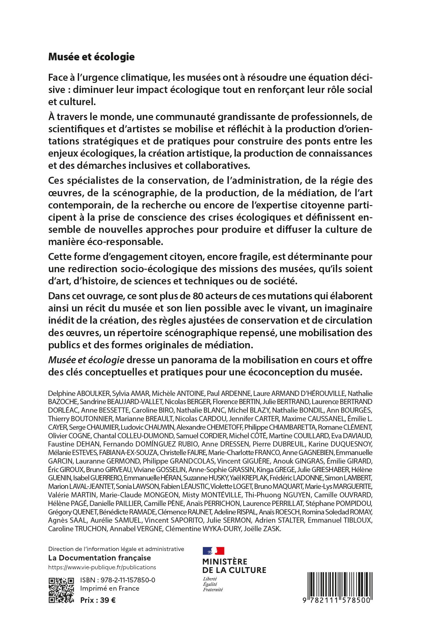 Musée et écologie: Missions, engagements et pratiques