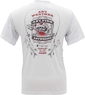 Frogg Toggs FTSSAF-03 - Camiseta de Manga Corta con Logotipo Rojo, Color Blanco