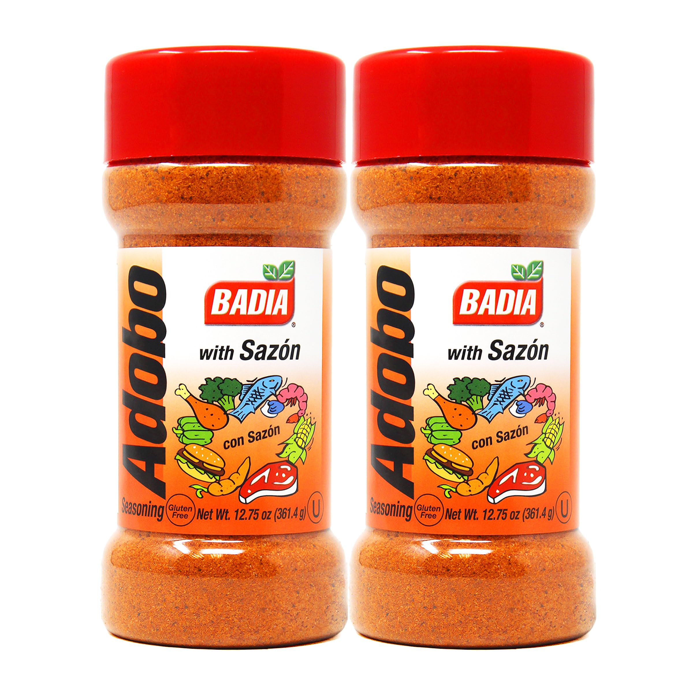 Badia Adobo with Sazon, 12.75 oz - Palatize Pack of 2