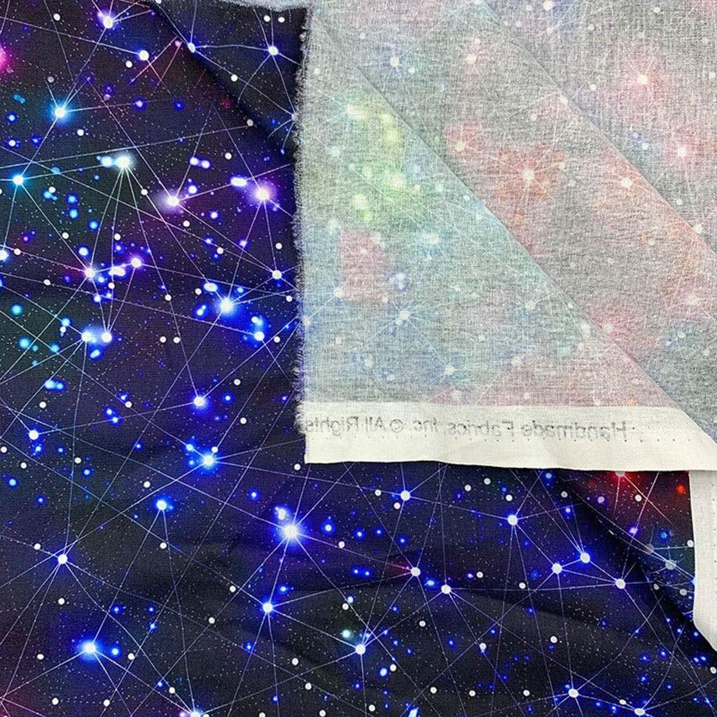 BU 1pcs 110cm Hermosa Impresión Digital Negro Inferior Modelo Estrellado del Cielo De La Tela, 100% Algodón Tejido, Costura Material De La Tela De DIY Camisa Ropa (Color : Wide 110cmx200cm)