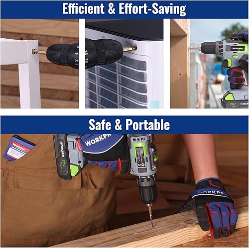 Miniatura 6 de WORKPRO Juego de extractor de tornillos pelados de 6 piezas, kit de extractor de pernos rotos con revestimiento de titanio, herramientas de