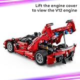 LEGO Technic Ferrari FXX K - Jouet Voiture de Course - Maquette de Construction avec Moteur V12, Différentiel & Pistons Mobiles - Décoration Automobile - Cadeau pour Garçon dès 10 Ans 42212 - 8