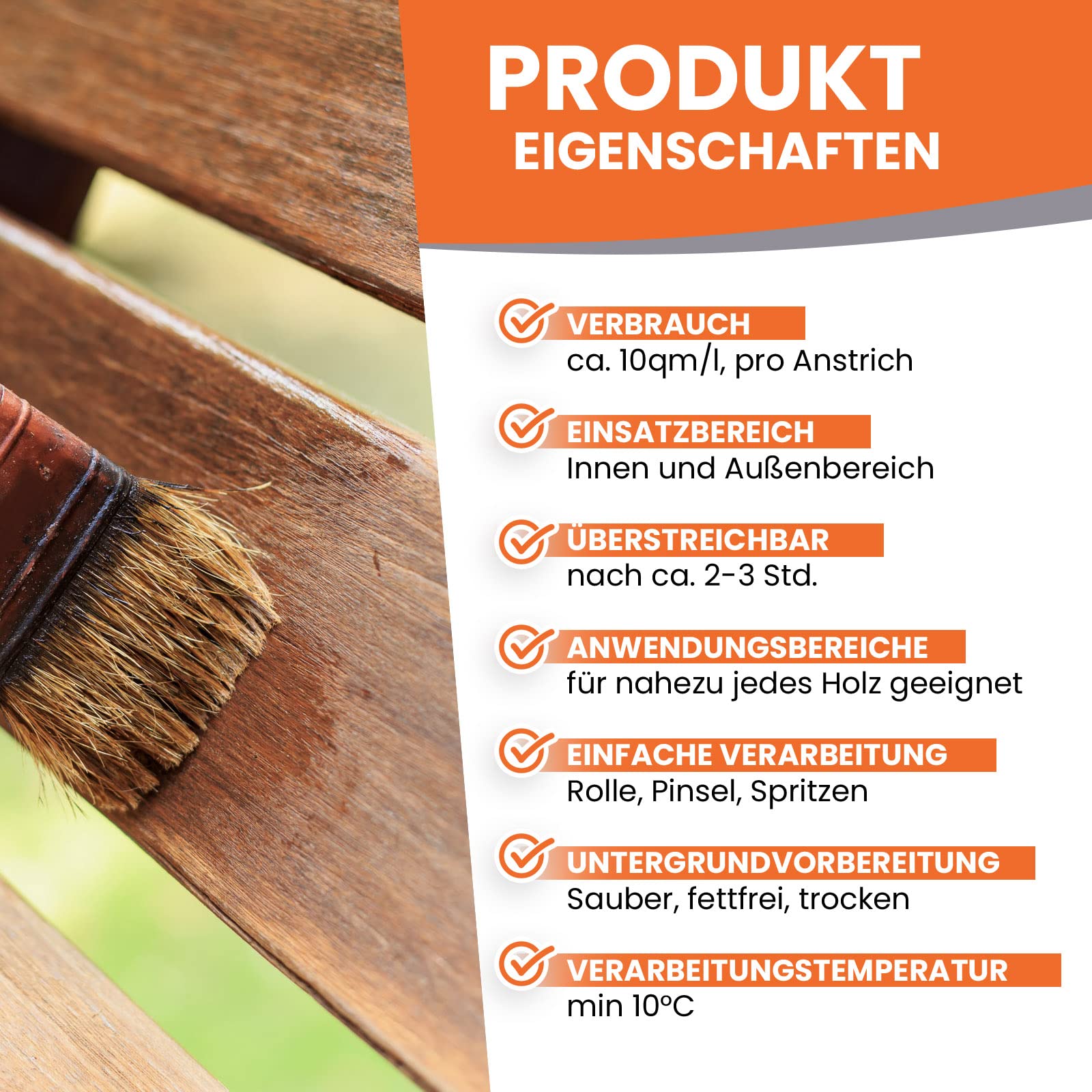 BEKATEQ Holzschutzgrundierung 5l farblos, Grundierung Holz, Haftgrund, Tiefengrund, Holzgrundierung - geruchsneutral, lösemittelfrei, atmungsaktiv LS-422