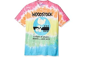 Men's Woodstock Banded Tie Dye Short Sleeve T-Shirt