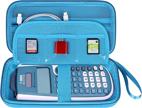 BOVKE Funda de transporte para Texas Instruments TI-30XS MultiviewTI-34 MultiviewTI-36X Pro Scientific Calculator, bolsillo de malla adicional para
