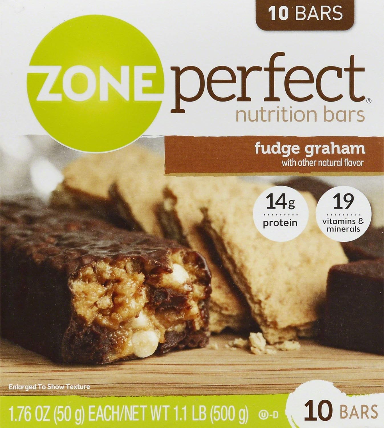 Abbott Zone Perfect Classic Fudge Graham Nutrition Bars 10