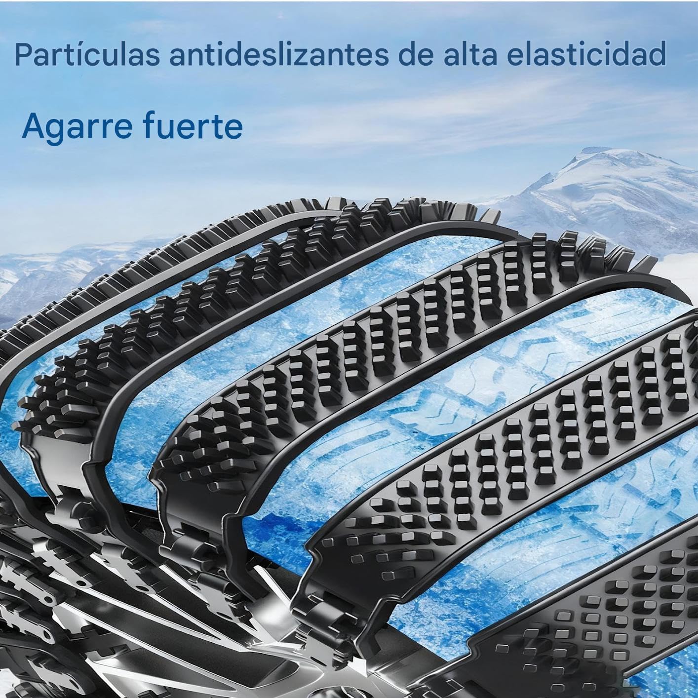 Cadenas De Nieve Correas De Amarre Para Ruedas Ajustables 10 Piezas