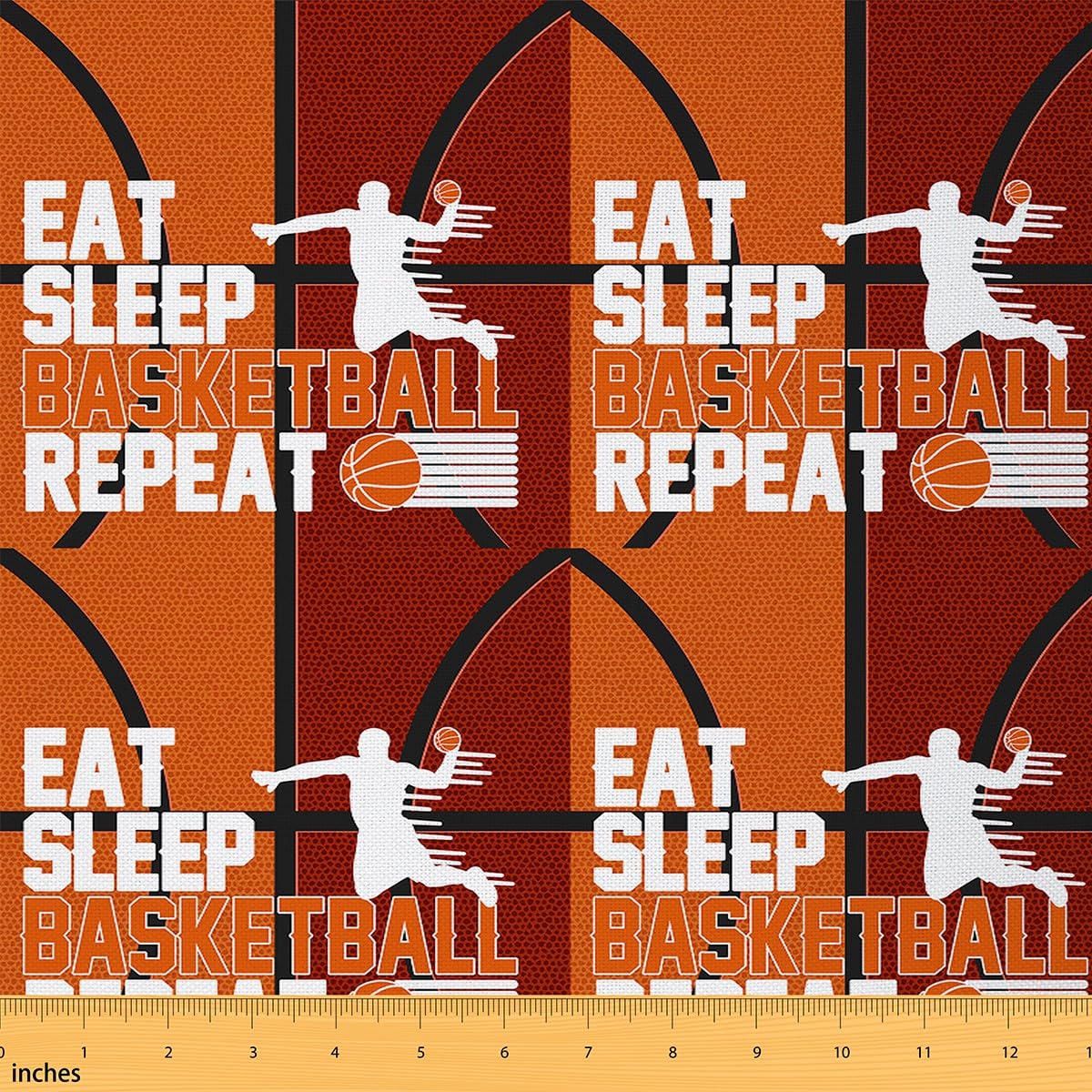 Basketball Fabric by The Yard Gaming Sports Ball Games Upholstery Fabric for Chairs Gift for Basketball Lover Pink Waterproof Outdoor Fabric 5 Yards (L460*W150cm) — image 1