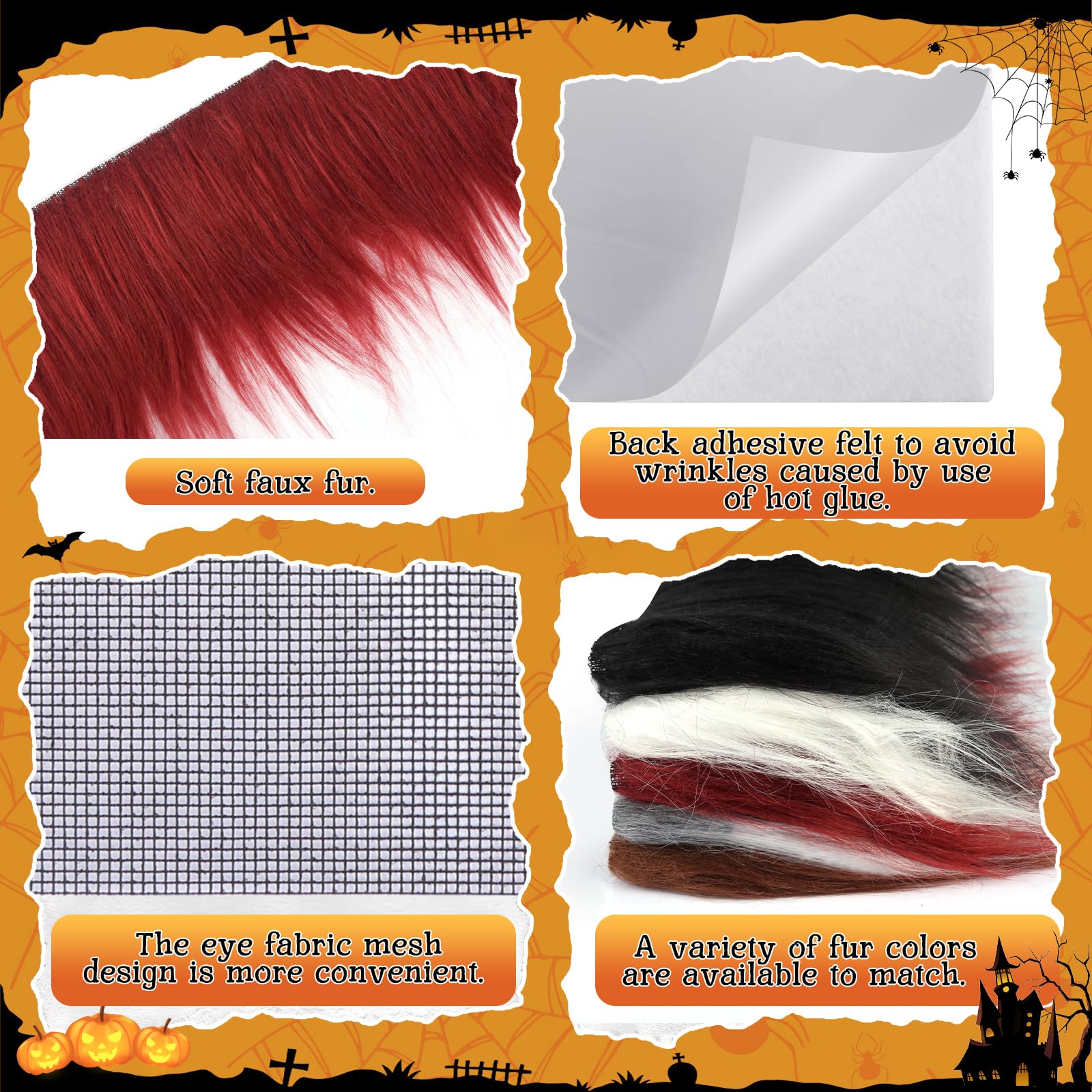 Kit di 13 maschere Therian per gatti, kit fai da te per la creazione di maschere Therian, include 5 maschere finte di Therian e foglio di feltro autoadesivo con rete per gli occhi e adesivo con gemme