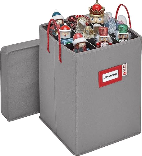 Miniatura 5 de Caja de almacenamiento coleccionable de cascanueces y figuras navideñas, almacena cascanueces de hasta 9 a 16 pulgadas de alto, adornos y más,