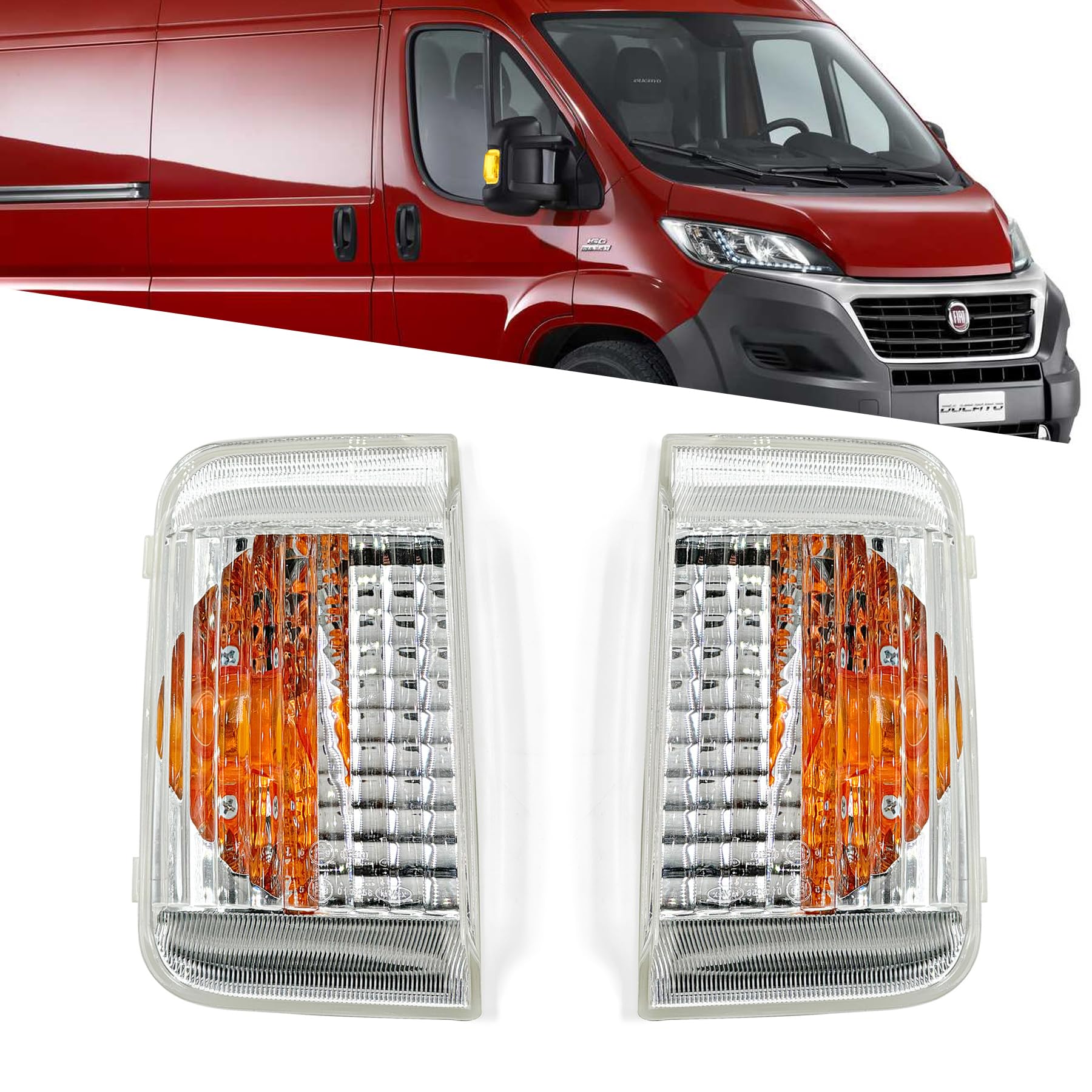 2 Clignotant Rétroviseur pour Ducato Jumper Boxer 2006- Gauche+Droit