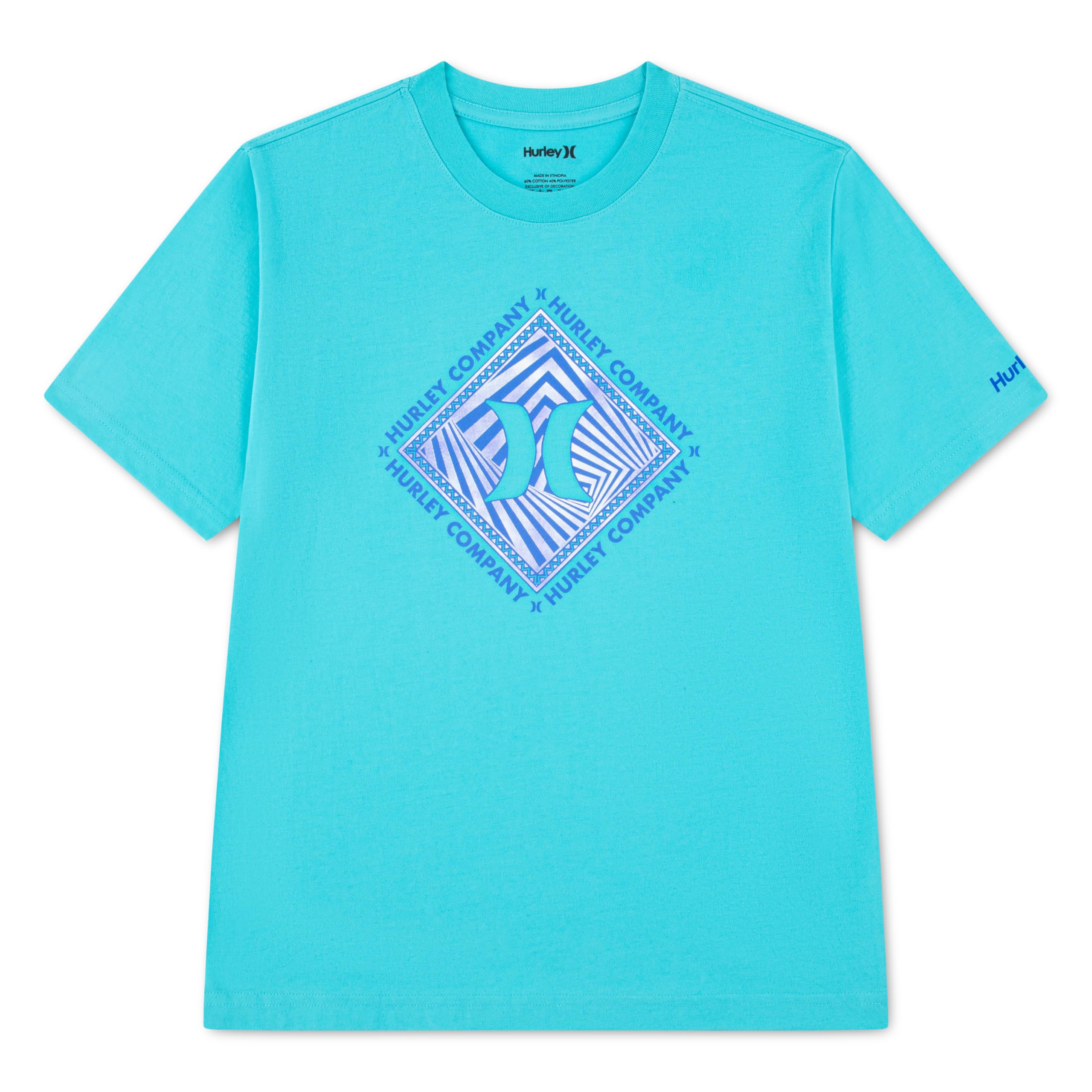 Hurley Boys Graphic T-Shirt Short Sleeve Boys Blue
