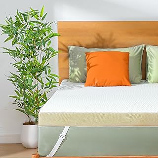Twin Size Memory Foam Mattress Topper, 3 Inch Cooling Gel Infused Mattress Topper with Soft Cover, CertiPUR-US and Oeko-TEX Certified, Suitable for Sofa, RV, Camping