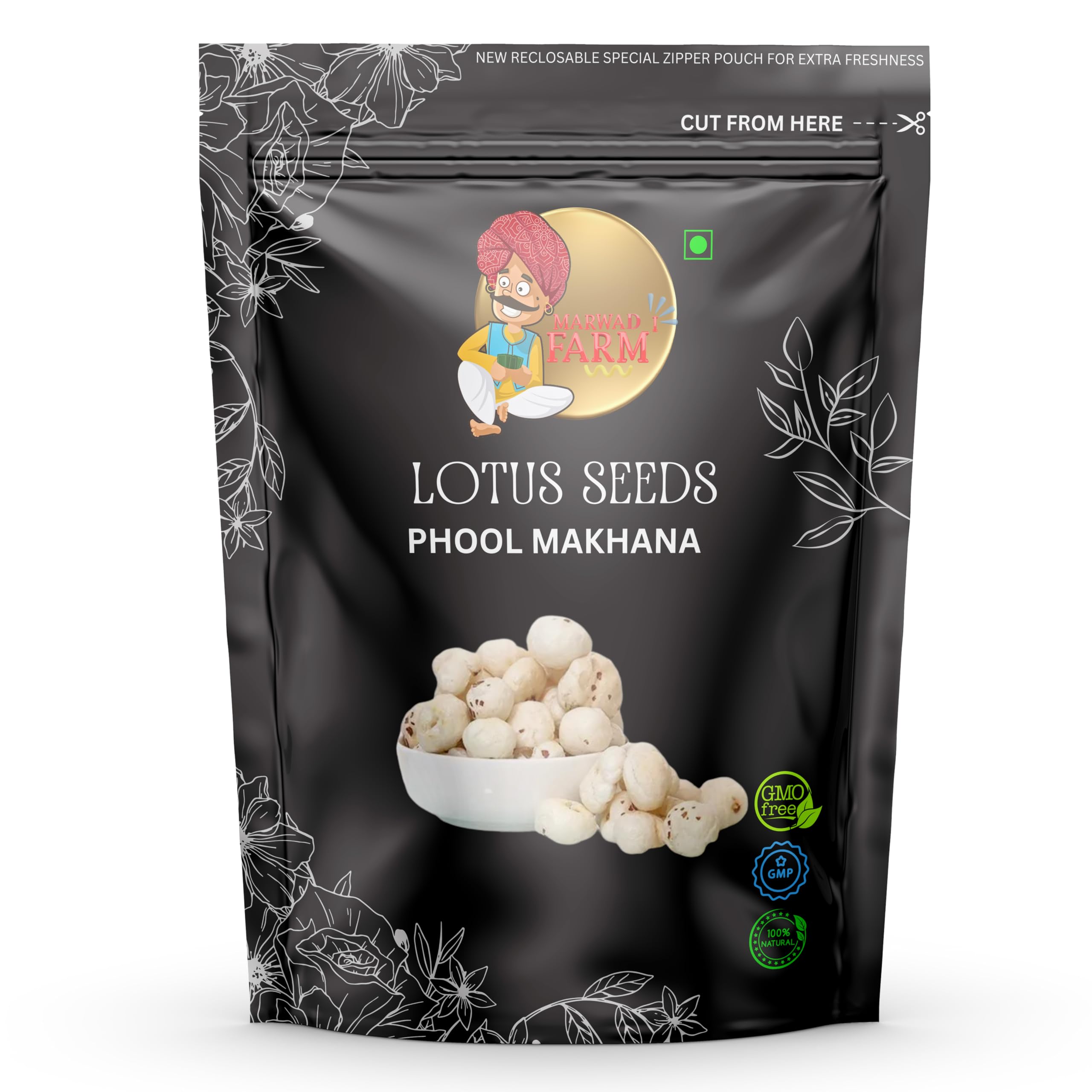 Makhana 1 Kg | Pure HandPicked | Pesticide Free | Best For Vrat Fasting | Foxnuts | Phool Makhane| Pack Of 1 kg Packet |-image-44