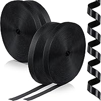 Vista 1 de Maitys 4 rollos de cinta de velcro con tiras adhesivas resistentes, tiras de gancho y bucle, cierre adhesivo de fuerza industrial (1 pulgada, negro)
