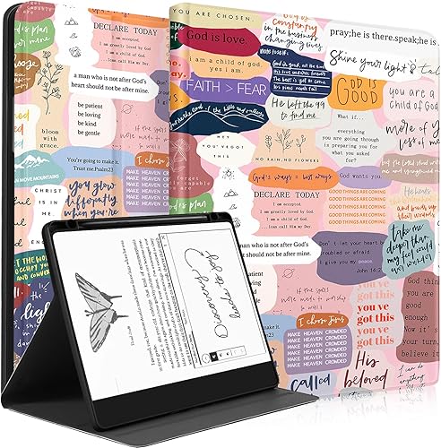 Funda para Kindle Scribe de Tienda de 10.2 pulgadas para mujeres y niñas, diseño de moda femenina, citas kawaii, bonitas, para adolescentes,