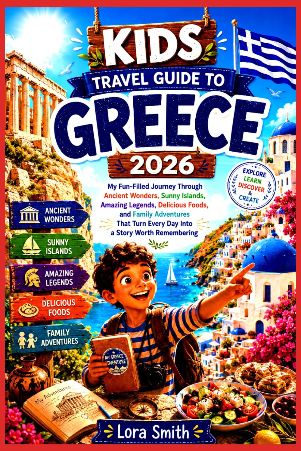 KIDS TRAVEL GUIDE TO GREECE 2026: My Fun-Filled Journey Through Ancient Wonders, Sunny Islands Amazing Legends Delicious Foods and Family Adventures That Turn Every Day Into a Story Worth Remembering