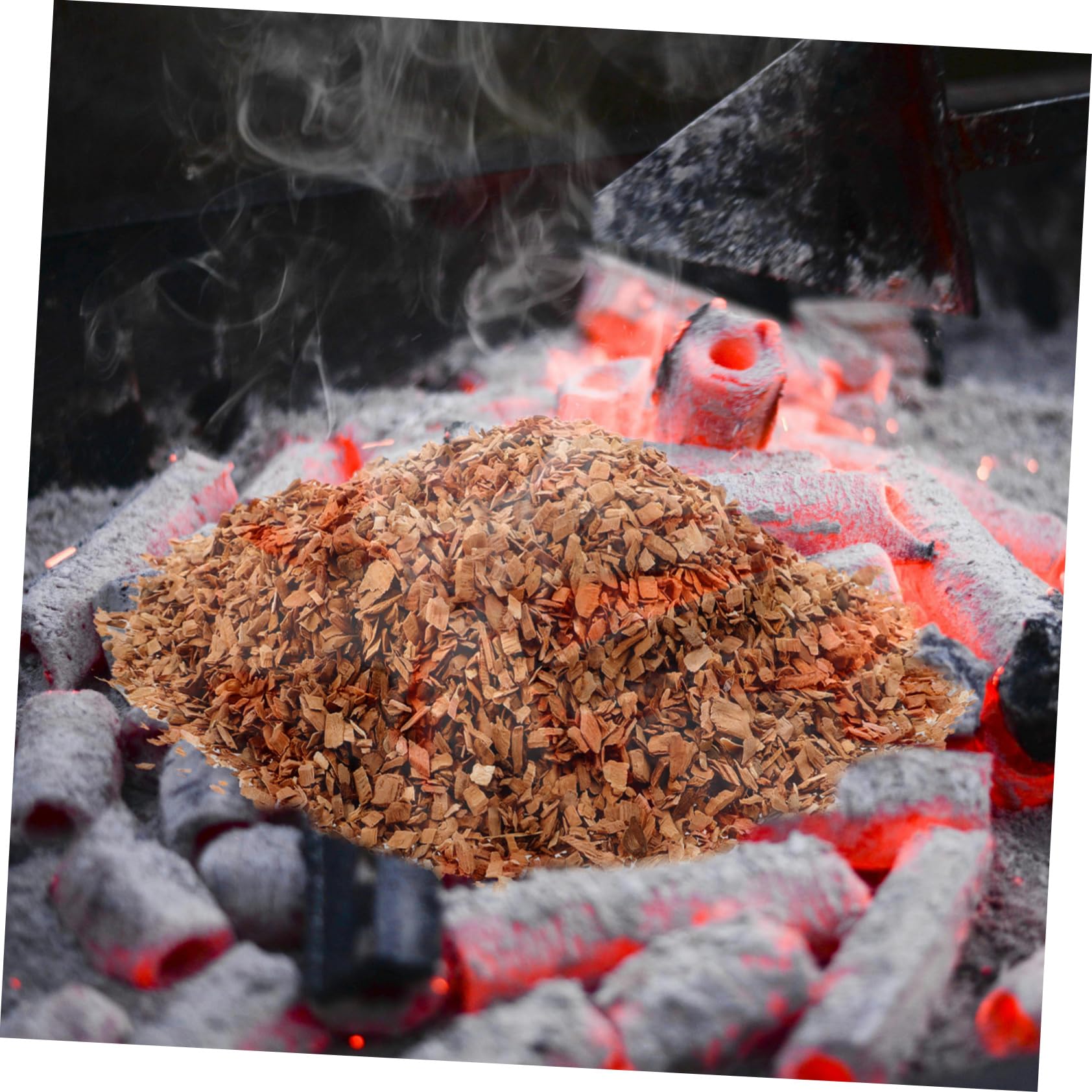TOPBATHY Trucioli di Legno per Affumicatura, 1 Sacchetto, Barbecue | Mela, per Carne e Verdure, per Cocktail e Griglia, Legno per Cottura Sicura