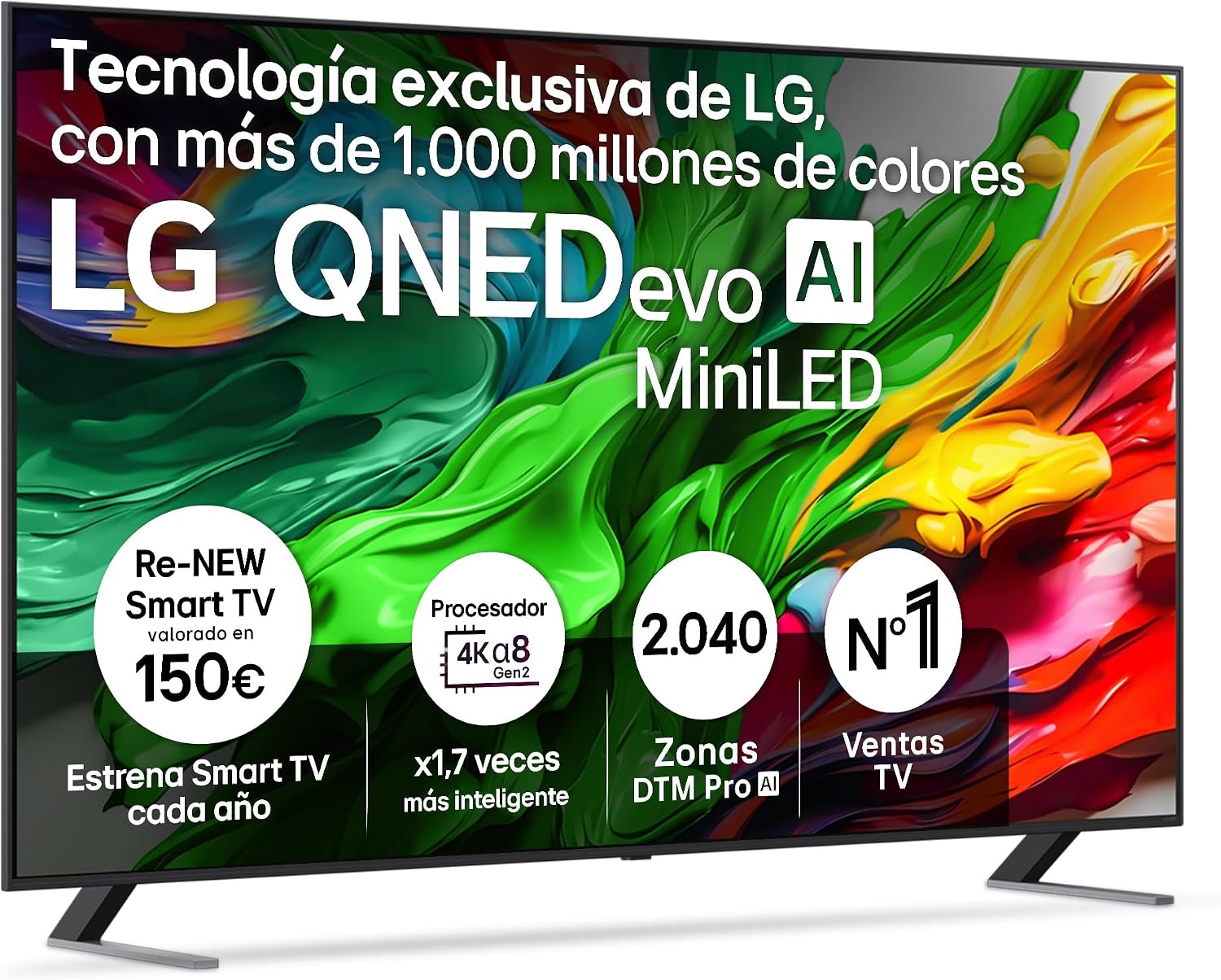 LG 86QNED85A6C – TV 86″, 4K QNED EVO, Smart TV, WebOS 25, Procesado…