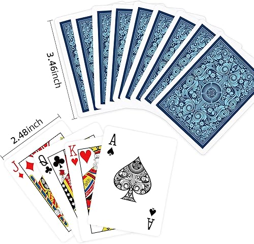Miniatura 4 de Timenued Juego de 12 cartas, barajas de cartas, juego de cartas de póquer, cartas de juego estándar a granel con 6 colores únicos, juegos de cartas