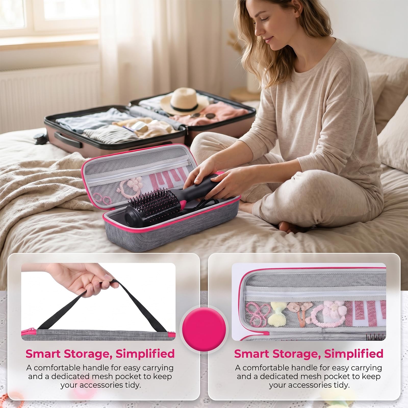 Custodia rigida da viaggio Revlon per asciugacapelli One Step Spazzola volumizzante Styler
