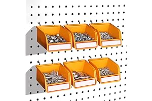Pegboard Bins Organizer Set: Essential Storage for Your Workshop