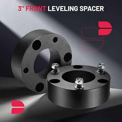 Miniatura 2 de BDFHYK Kit de elevación de nivelación delantera y trasera de 3 pulgadas y 2 pulgadas, compatible con Silverado 2007-2022 y GMC Sierra 1500 2WD 4WD,