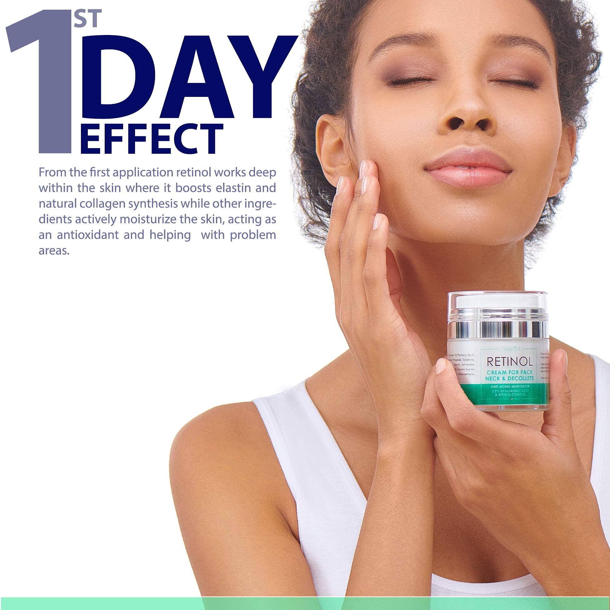 Retinol Cream with Hyaluronic Acid for Dry Skin