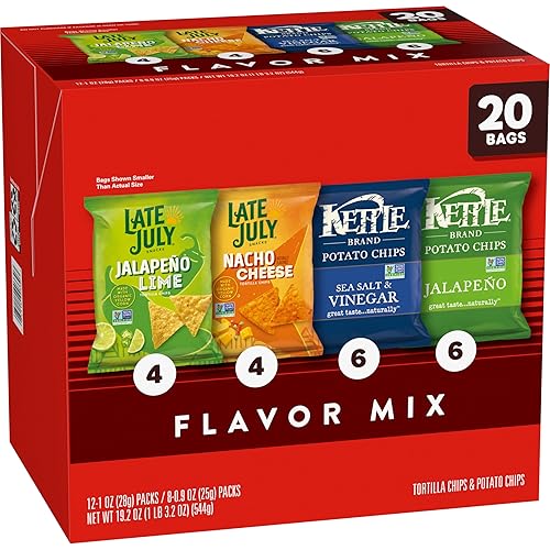 Miniatura 5 de Kettle Brand y Late July Snacks Paquete variado de mezcla, 20 bolsas de aperitivos