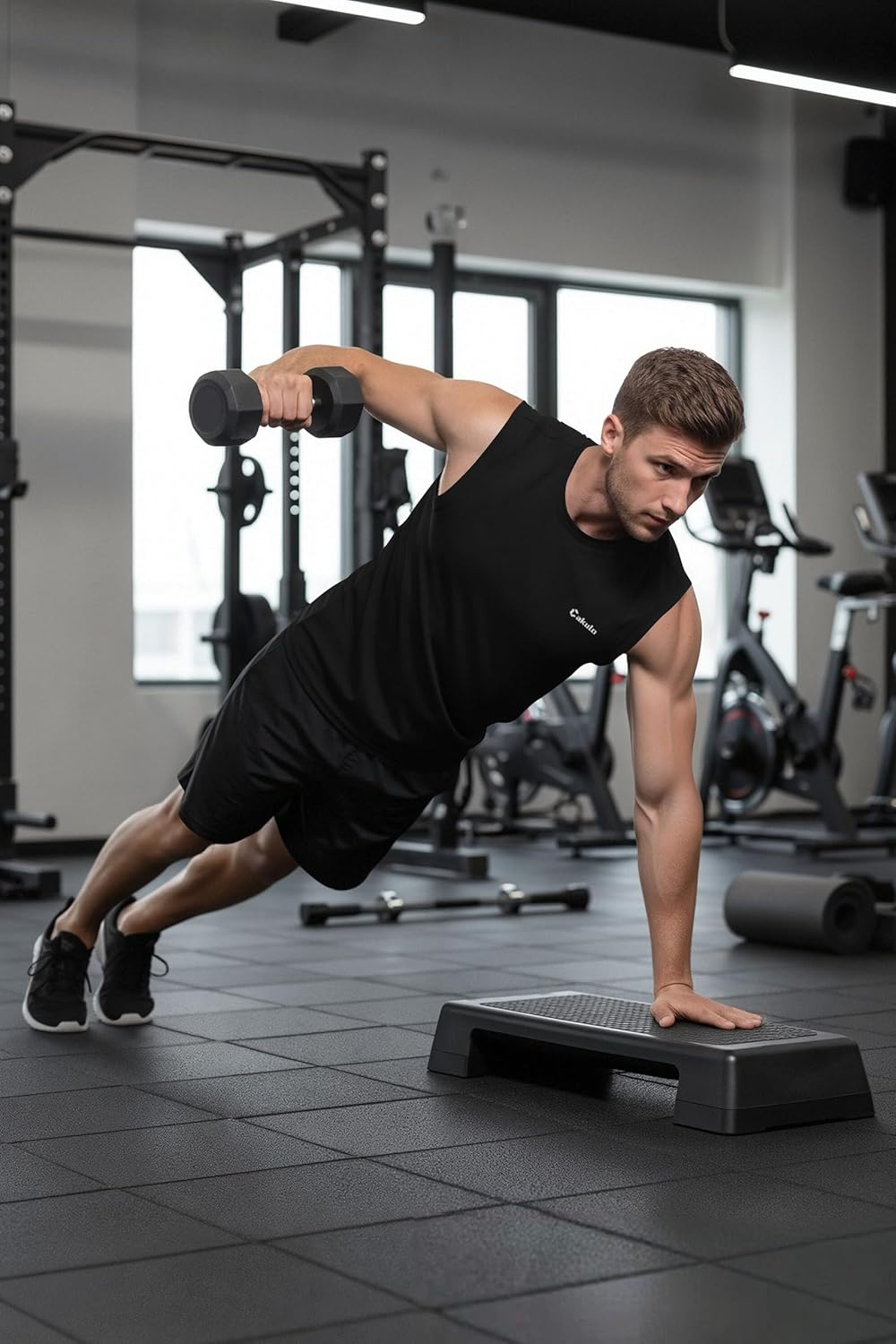 Cakulo Men's Workout Swim Sleeveless Shirts Quick Dry Beach Pool Tech Running Athletic Exercise Muscle Tank Top Big and Tall - Image 8