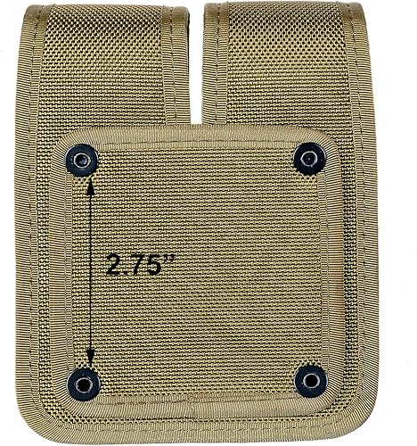 Vista 15 de TAFTACFR Funda moldeada de doble bolsa con cargadores de doble y una sola pila .380, 0.354 in y 40 Cal para S&W M&P Ruger Glock Walther H&K Canasta